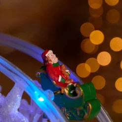 Grande roue lumineuse et musicale Merry Christmas