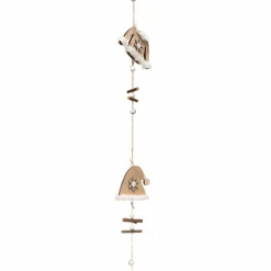 Guirlande déco en bois (1,5 m) Bonnets et manteaux Naturel