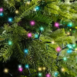 Guirlande lumineuse 11 m 500 LED câble vert Luxe Multicolore pastel