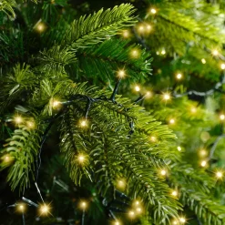 Guirlande lumineuse 22,50 m 1000 LED câble vert Luxe Blanc chaud Champagne