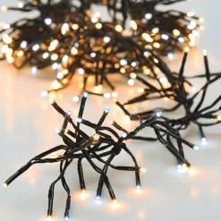 Guirlande lumineuse 14,60 m 2016 LED câble noir Boa Bicolore Blanc chaud et froid