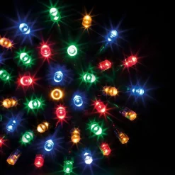 Guirlande lumineuse 50 m 500 LED câble vert Timer Multicolore