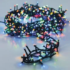 Guirlande lumineuse 34 m 1500 LED câble vert Luxe Multicouleur