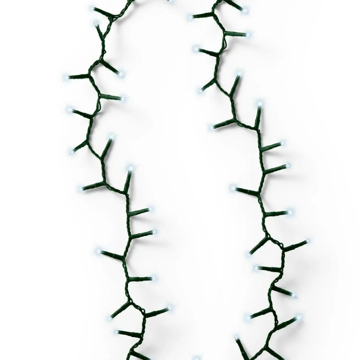 Guirlande lumineuse 22,50 m 1000 LED câble vert Luxe Blanc froid
