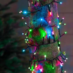 Guirlande lumineuse 34 m 1500 LED câble vert Luxe Multicolore pastel
