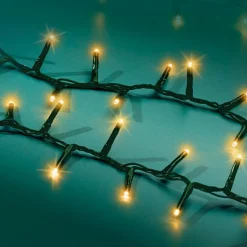 Guirlande lumineuse 11 m 500 LED câble vert Luxe Blanc chaud