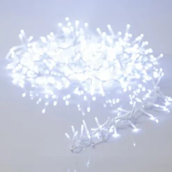 Guirlande lumineuse 11 m 500 LED câble blanc Luxe Blanc froid