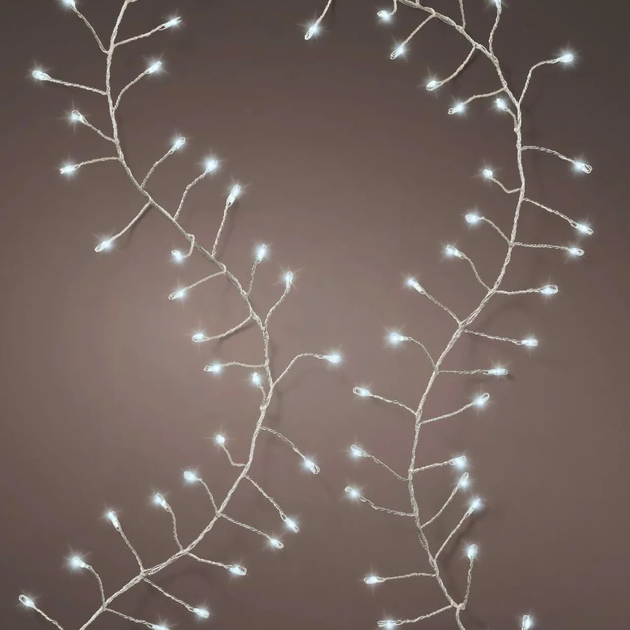 Guirlande lumineuse 12 m 960 Micro LED câble argent Luxe Blanc froid