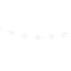 Guirlande lumineuse 2,25 m 160 micro LED Cristaux de neige Blanc chaud