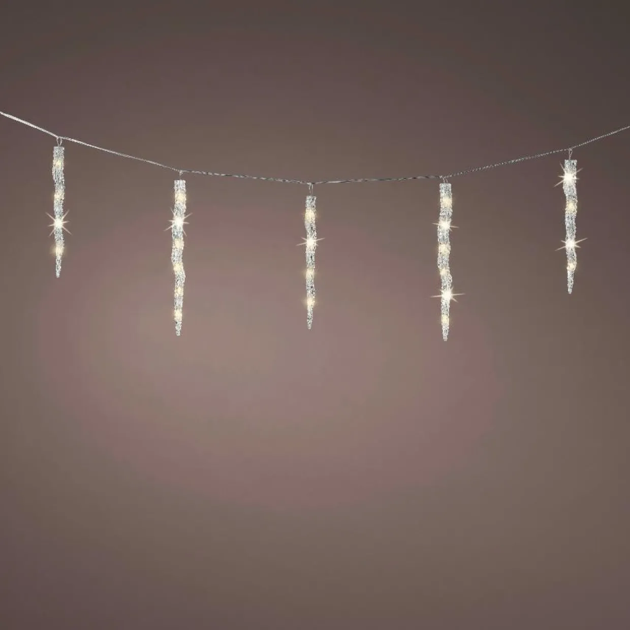 Guirlande lumineuse connectable 3,60 m 60 LED Glaçons effet Flash Blanc chaud