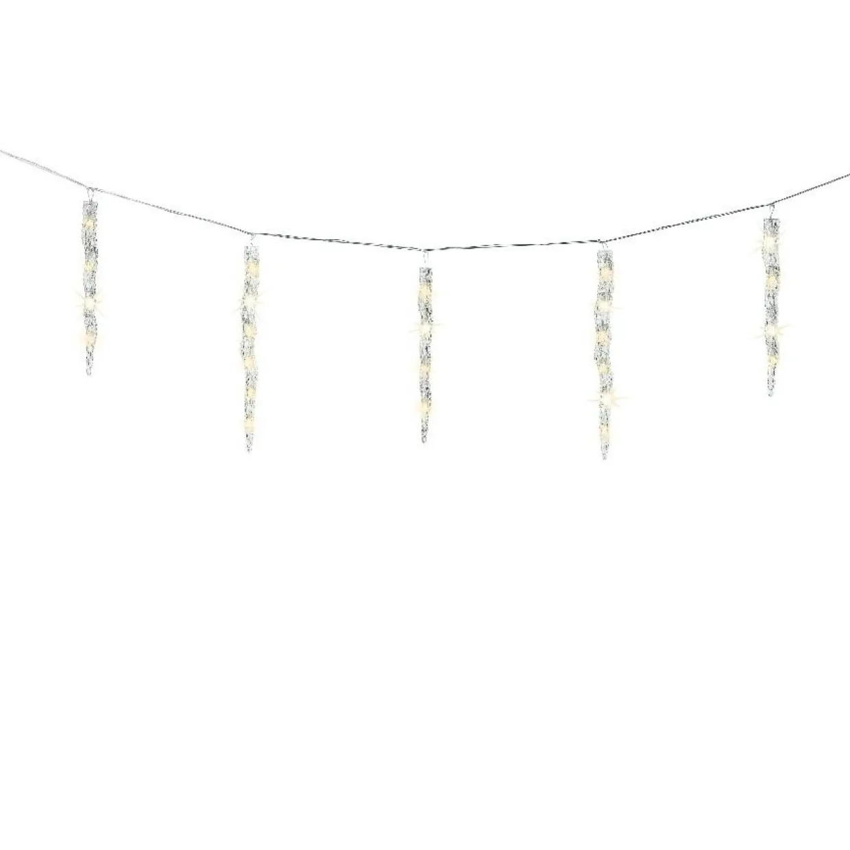 Guirlande lumineuse connectable 3,60 m 60 LED Glaçons effet Flash Blanc chaud