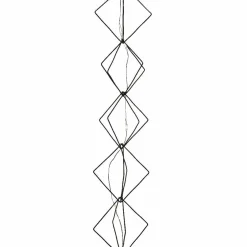Guirlande lumineuse déco à piles 1,9 m Carrés Blanc chaud
