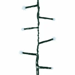Guirlande lumineuse raccordable 11 m 500 LED câble vert Compact Blanc froid