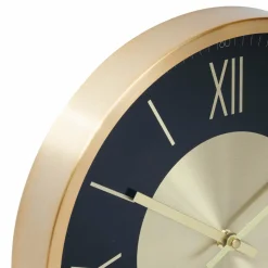 Horloge murale aluminium (D30 cm) Ariana Or