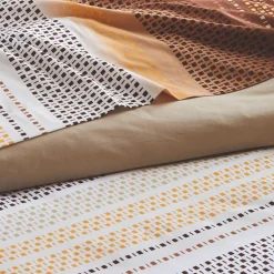 Housse de couette coton (260 x 240 cm) Niagara Marron châtaigne