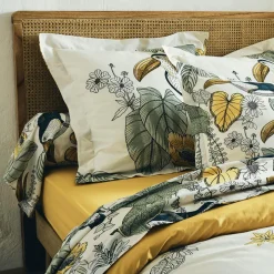 Housse de couette coton lavé (300 x 240 cm) Toco Verte