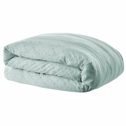 Housse de couette dentelle coton (260 x 240 cm) Jeanne Bleu clair