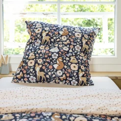 Housse de couette et une taie enfant coton (140 x 200 cm) Forêt enchantée Multicolore