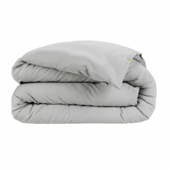 Housse de couette flanelle de coton (260 x 240 cm) Nina Gris clair