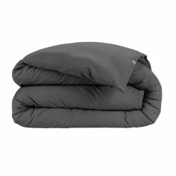 Housse de couette flanelle de coton (200 x 200 cm) Nina Gris anthracite