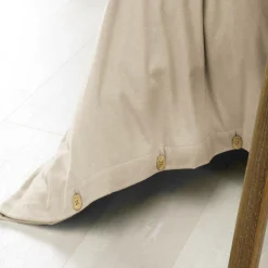 Housse de couette flanelle de coton (280 x 240 cm) Nina Beige
