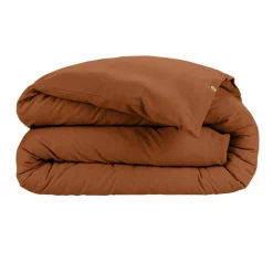 Housse de couette flanelle de coton (140 x 200 cm) Nina Terracotta