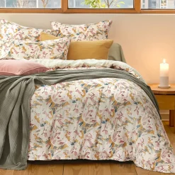 Housse de couette gaze de coton (140 x 200 cm) April Multicolore
