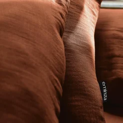 Housse de couette gaze de coton (200 x 200 cm) Gaïa Terracotta