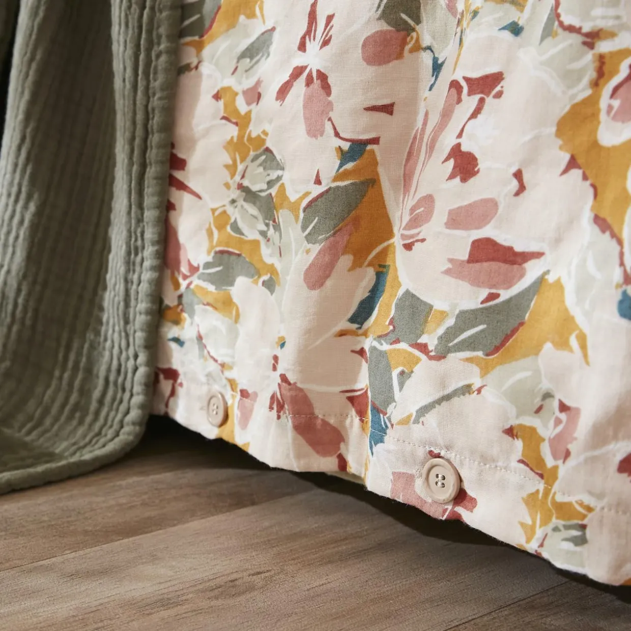 Housse de couette gaze de coton (200 x 200 cm) April Multicolore