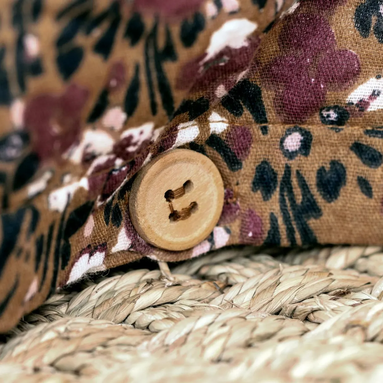 Housse de couette gaze de coton (200 x 200 cm) Constance Camel