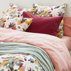 Housse de couette gaze de coton (200 x 200 cm) Azel Multicolore