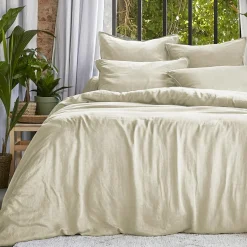 Housse de couette lyocell Tencel™ lavé (200 x 200 cm) Olivia Beige pampa