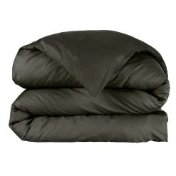 Housse de couette percale de coton (280 x 240 cm) Cali Noir