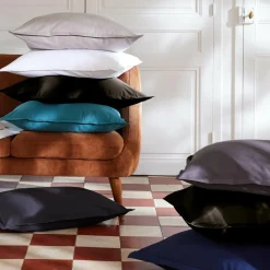 Housse de couette percale de coton (240 x 220 cm) Cali Noire