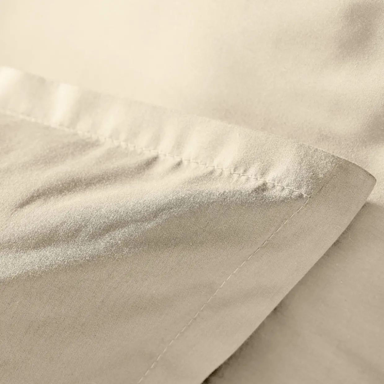 Housse de couette percale de coton (240 x 220 cm) Cali Beige
