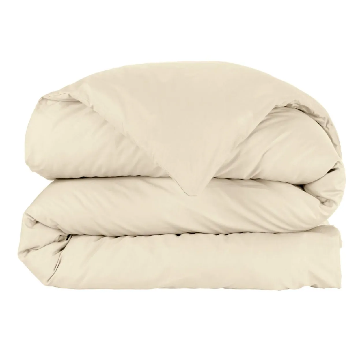 Housse de couette percale de coton (240 x 220 cm) Cali Beige