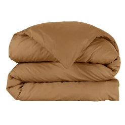 Housse de couette percale de coton (240 x 220 cm) Cali Camel