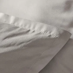 Housse de couette percale de coton (200 x 200 cm) Cali Gris clair