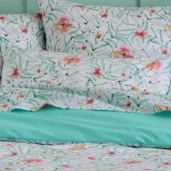 Housse de couette percale de coton (200 x 200 cm) Roxane Multicolore