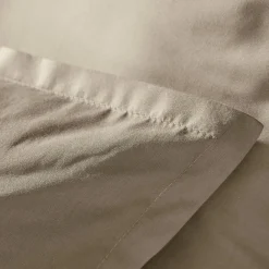 Housse de couette percale de coton (140 x 200 cm) Cali Taupe