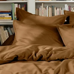Housse de couette percale de coton (200 x 200 cm) Cali Camel