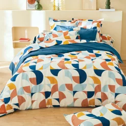 Housse de couette percale de coton (200 x 200 cm) Modulo Multicolore