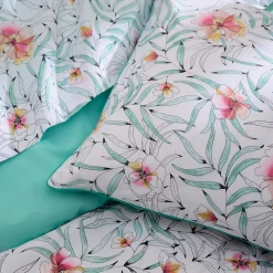 Housse de couette percale de coton (280 x 240 cm) Roxane Multicolore