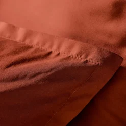 Housse de couette percale de coton (260 x 240 cm) Cali Terracotta
