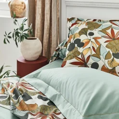Housse de couette percale de coton (260 x 240 cm) Cascade Multicolore