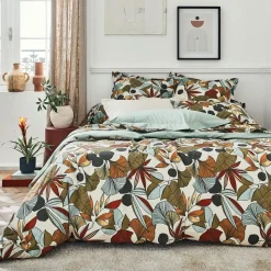 Housse de couette percale de coton (200 x 200 cm) Cascade Multicolore