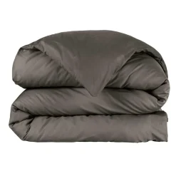 Housse de couette percale de coton (200 x 200 cm) Cali Gris anthracite