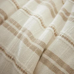Housse de couette réversible coton texturé et percale (200 x 200 cm) Alice Ficelle
