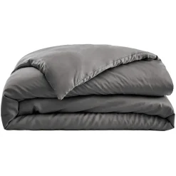 Housse de couette satin de bambou (240 x 220 cm) Sienna Gris granit