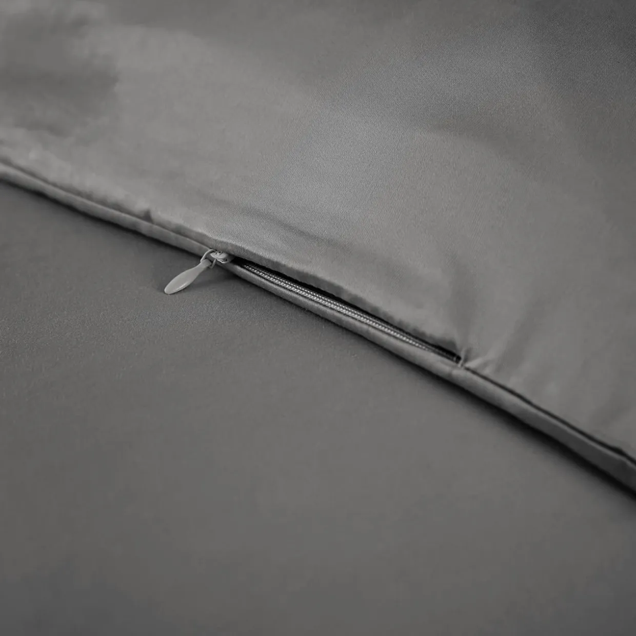 Housse de couette satin de bambou (280 x 240 cm) Sienna Gris granit